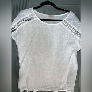 Bellambia white linen top